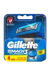 Varios - Gillette mach3 turbo cargador 4u,