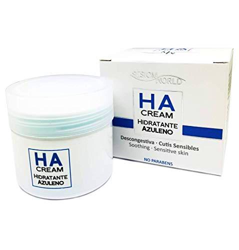 Crema facial HA Hidratante al Azuleno SPF10 descongestiva para cutis sensible 60ml