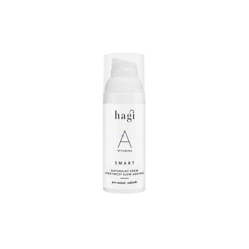 Hagi Smart A Crema facial antienvejecimiento con retinol | Ingredientes antioxidantes | Rejuvenecimiento de la piel | Aceite de espino amarillo | 50ml