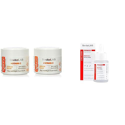 RevitaLAB Hyaluron Anti-Aging Day and Night Cream, Enriched with Vitamins A