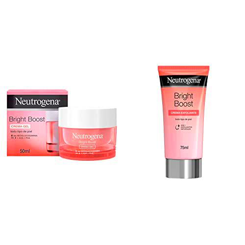 Neutrogena Bright Boost Crema Gel de Día, Hidratante Facial con Neoglucosamina