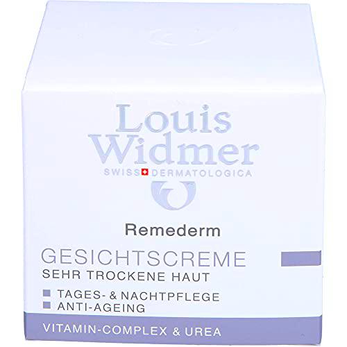 Louis Widmer Crema facial Remederm para el día y la noche ligeramente perfumada, 50 ml