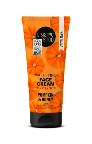 Crema facial matificante para piel grasa aceite de calabaza orgánico 50 ml de crema