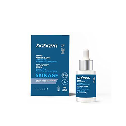 Babaria - Crema Hidratante Antiedad Men Skinage, Combate Arrugas y Manchas