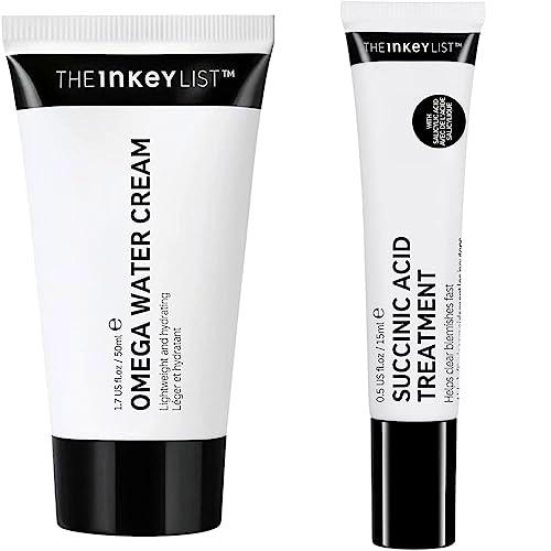 The INKEY List Omega Water Cream 50ml &amp; Succinic Acid Blemish Treatment de para eliminar imperfecciones