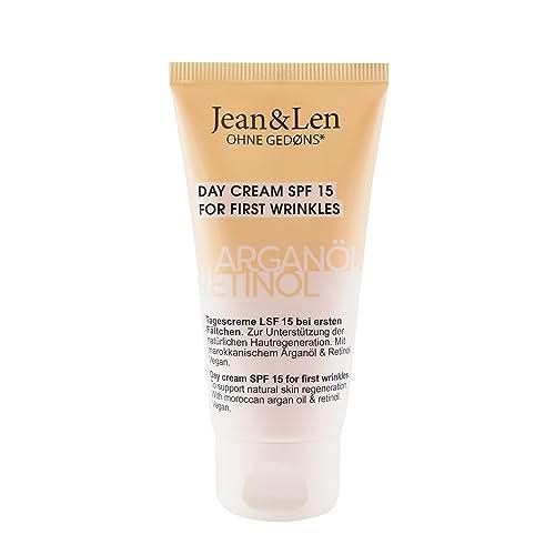 Jean &amp; Len Crema de Día Regeneradora SPF15 Aceite de Argán y Retinol