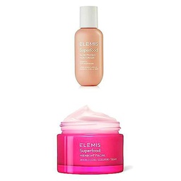 Elemis Superfood Glow Priming Moisturiser 60ml + Superfood Midnight Facial Nourishing Sleeping Cream 50ml