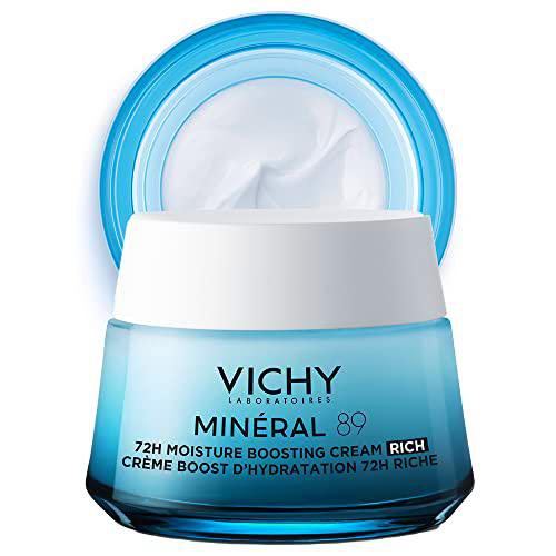 Vichy Minéral 89 - Crema Viso Idratante 72H Ricca, 50ml