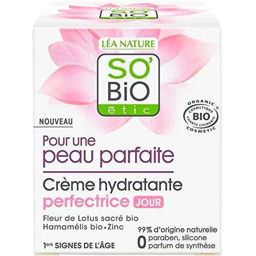 SO'BiO étic Crème Hydratante Perfectrice pour une Peau Parfaite 50 ml