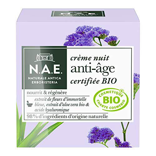 N.A.E. - Crème Nuit Anti-Âge Visage Certifiée Bio -50 ml