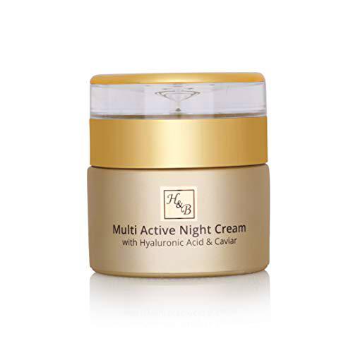 H&amp;B - Crema de noche multiactiva, ácido hialurónico premium