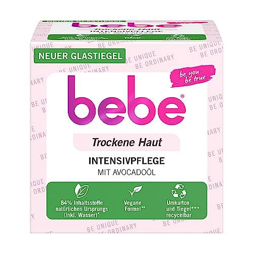 bebe Cuidado intensivo (50 ml), crema facial para piel seca con aceite de aguacate y manteca de karité