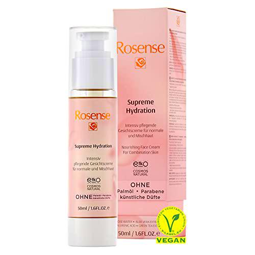 Rosense Supreme Hydration - Crema facial nutritiva para pieles normales y mixtas