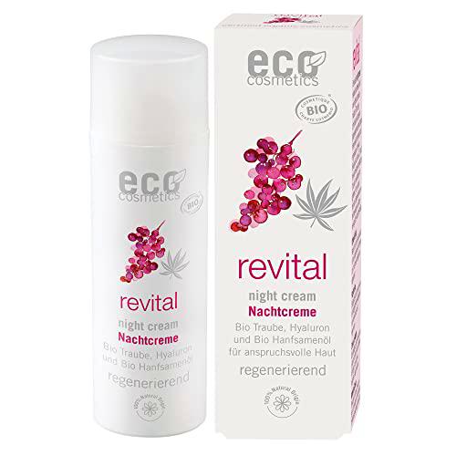 Crema de noche ECO Revital 50 ml con extracto de semilla de uva orgánico