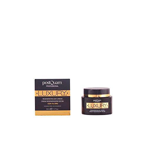 Postquam - Crema Día Luxury Gold | Crema Hidratante con Acido Hialuronico y Oro Coloidal