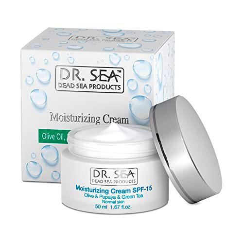 Crema hidratante Dr. Sea con aceite de oliva, aceite de papaya y té verde