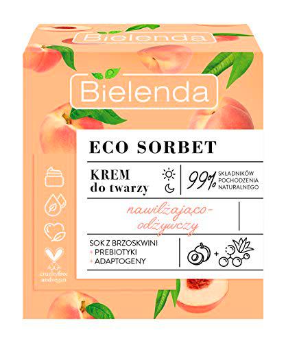 ECO SORBET Melocotón - Crema hidratante y nutritiva, 50 ml