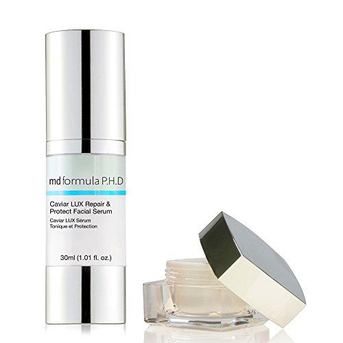 MD Formula P.H.D Caviar Lux - Tratamiento para ojos lifting &amp; revitalizante de noche y serum facial reparador &amp; protector