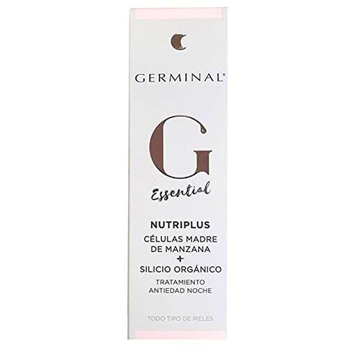 Germinal Nutriplus - Crema Antiarrugas regeneradora | Crema facial nutre y renueva la piel | Células Madre de manzana y Silicio Órgánico |Combate el envejecimiento Cutáneo | Crema de Noche | 50ml