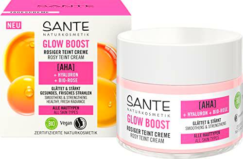 SANTE Naturkosmetik Crema de día Glow Boost para tez rosada