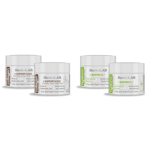 RevitaLAB Day and Night Collagen Anti-Aging Moisturiser Enriched &amp; Hyaluron Anti-Aging Day and Night Cream