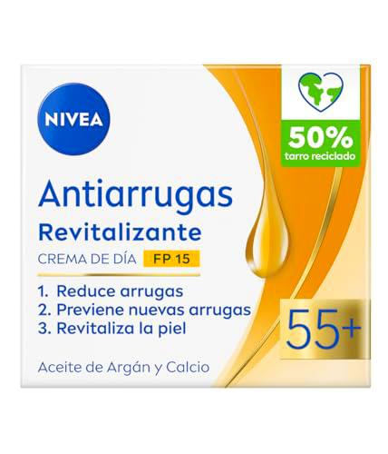 NIVEA Crema de Día Hidratante Antiarrugas Revitalizante 55+ FP15 (1x 50 ml)