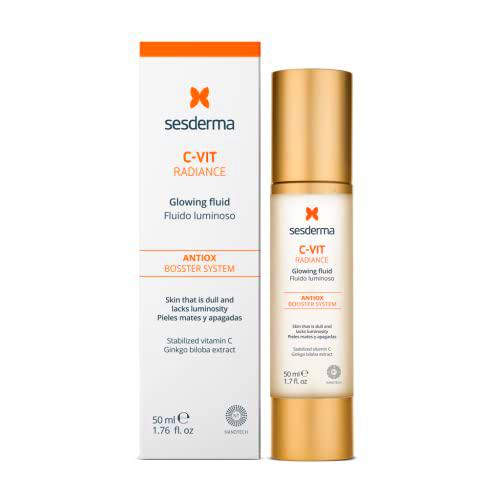 Sesderma | C VIT Fluido Luminoso | Fluido Facial Luminoso | Mejora la Elasticidad | Signos Tempranos de Envejecimiento | Crema Luminosa para la Piel | 50 ml