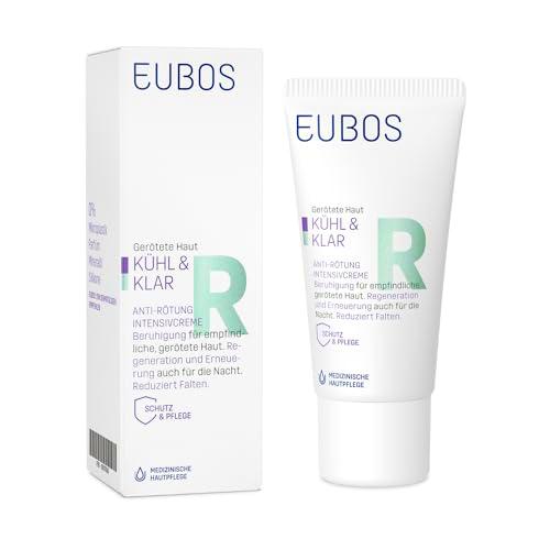 Eubos | Fresco y transparente | Antienrojecimiento | Crema intensiva | 30 ml | recomendado por dermatólogos | para piel enrojecida | para piel seca en rosácea | regeneración de la piel y renovación