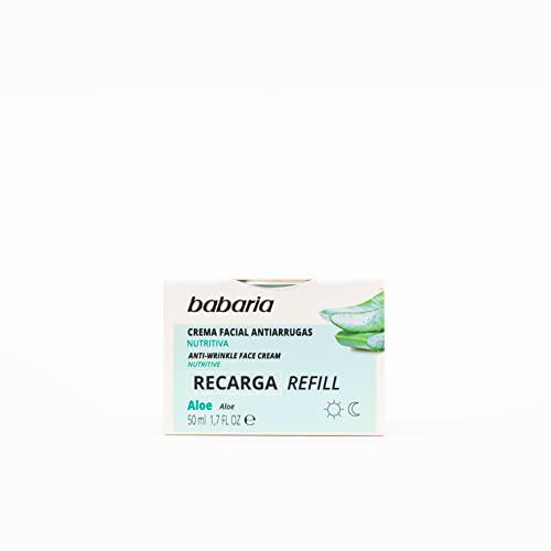 Babaria - Refill Crema Facial Antiarrugas Refill, con Aloe Vera