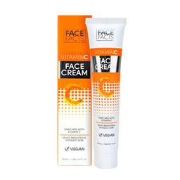 Face Facts Crema facial con vitamina C | Vitamina C rica en antioxidantes + glicerina | Hidrata + Ilumina la piel | Vegana | 50 ml