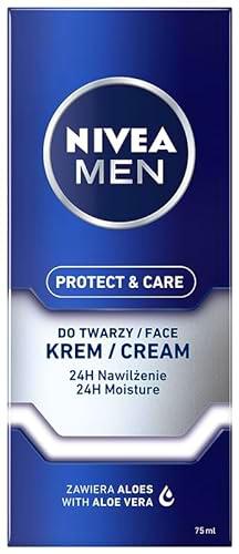 NIVEA MEN Protect&amp;Care Crema facial hidratante para hombre, 75 ml