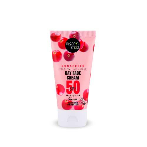 ORGANIC SHOP CRANBERRY CREMA FACIAL DE DIA SPF50 50ML