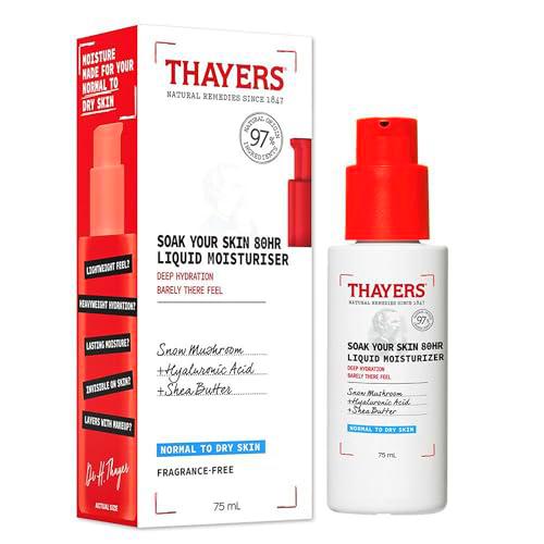 Thayers Your Skin 80 HR Crema Hidratante Líquida - Hidratante Facial con Ácido Hialurónico y Hongo de Nieve