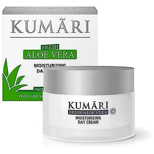 KUMARI Crema hidratante de día con aloe vera, hialurón y aceite de jojoba que hidrata y suaviza las arrugas