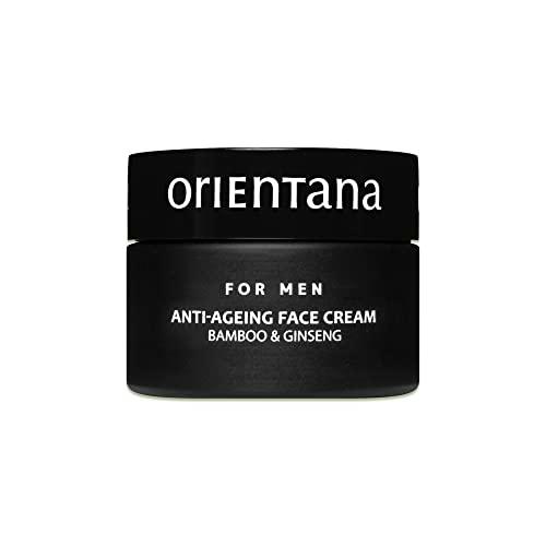 Orientana - Crema Facial Natural Para Hombre | Bambú Y Ginseng | Crema facial antiedad | Regenera Nutre Hidrata | Suaviza y reduce las arrugas