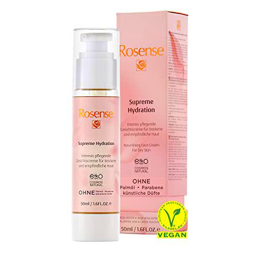 Rosense Supreme Hydration - Crema facial intensiva nutritiva para pieles secas y sensibles