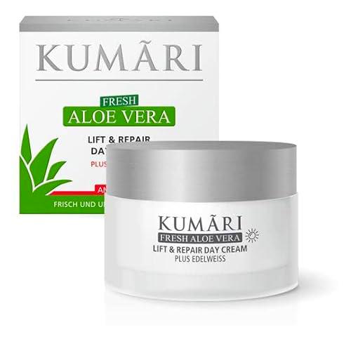 KUMARI Lift &amp; Repair Day Cream con aloe vera + Edelweiss reafirma la piel y alisa las arrugas