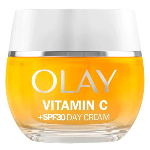 Olay Vitamin C, Crema De Día Hidratante, SPF 30, Para Una Piel Más Luminosa Y Un Tono Más Uniforme 50ml