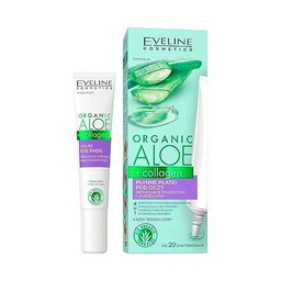 EVELINE COSMETICS Almohadillas orgánicas de aloe y collagen antiarrugas, 20 ml