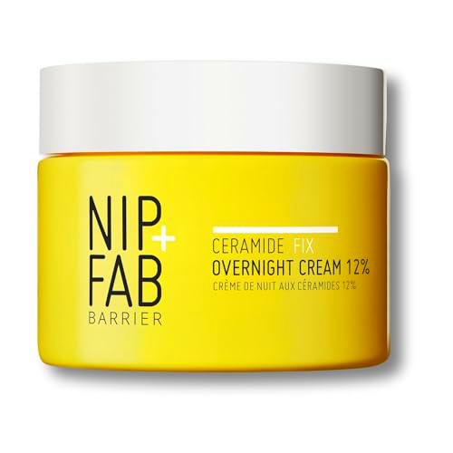 Nip+Fab Ceramide Fix Crema Nocturna 12% de 50 ml, Exquisito Restaurador de la Barrera Cutánea