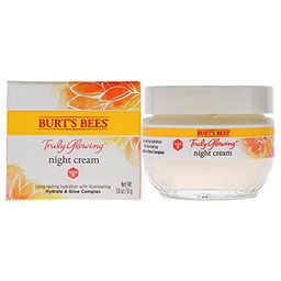 Burts Bees Truly Glowing Crema de Noche para Unisex 1.8 oz Crema