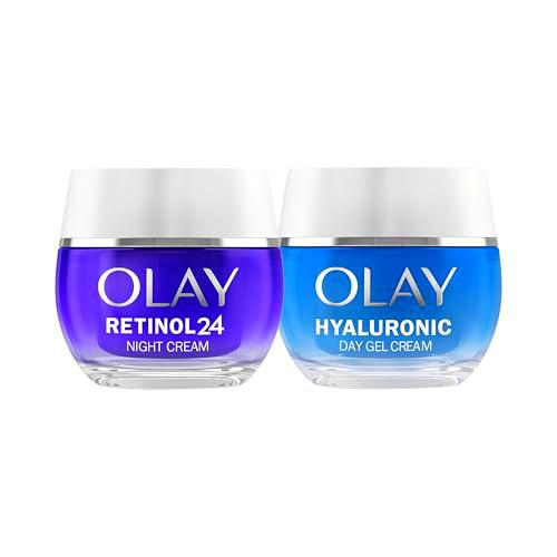 Olay Retinol24 Crema De Noche 50ML Y Olay Hyaluronic + Vitamina B5 Crema De Día 50ML